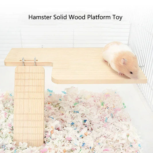 Functional Wooden Hamster House Desk - ProPawPet.com