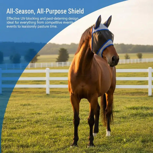 New Breathable Horse Fly Mask Professional - ProPawPet.com