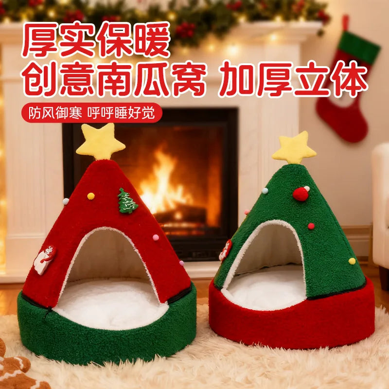 Pet Christmas Nest Autumn and Winter Warm - ProPawPet.com