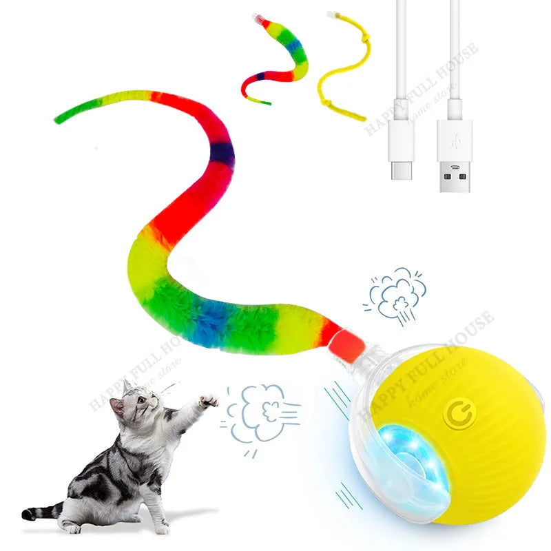 2 in 1 Cat Toy Interactive Ball – Cat Supplies