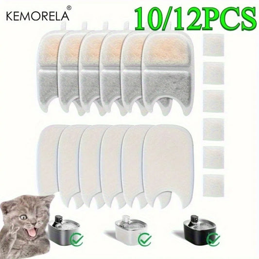 10/12 PCS Pet Water Fountain Filter Sponges - ProPawPet.com