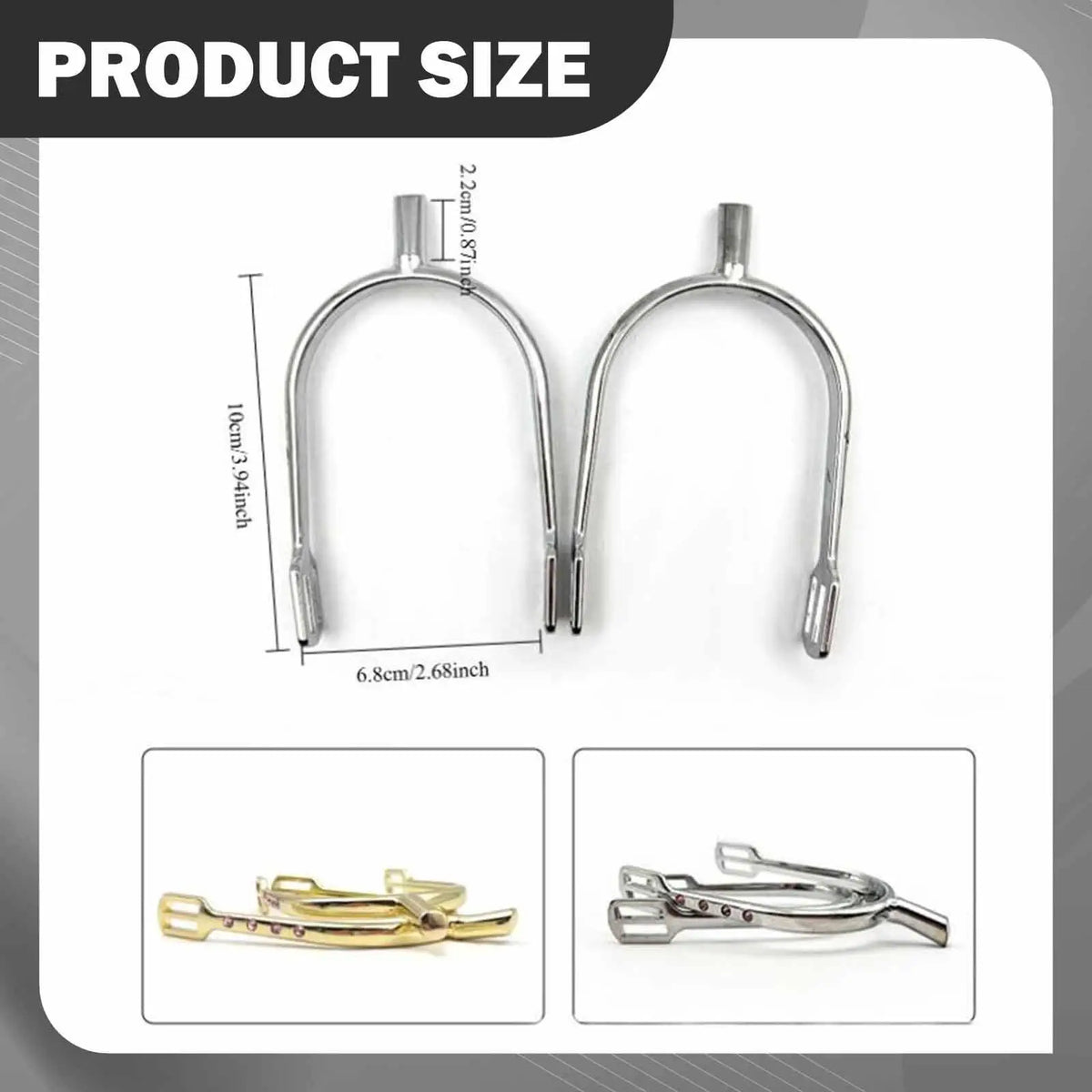 Horse Spurs Iron Material Adjustable Riding - ProPawPet.com