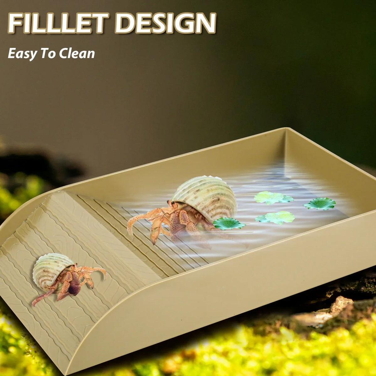 Plastic Tortoise Food Dish turtle tank Water - ProPawPet.com