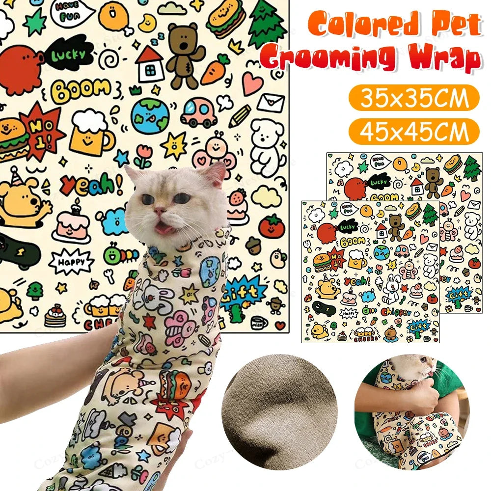 Cat Grooming Wrap Self-Adherent Cat - ProPawPet.com