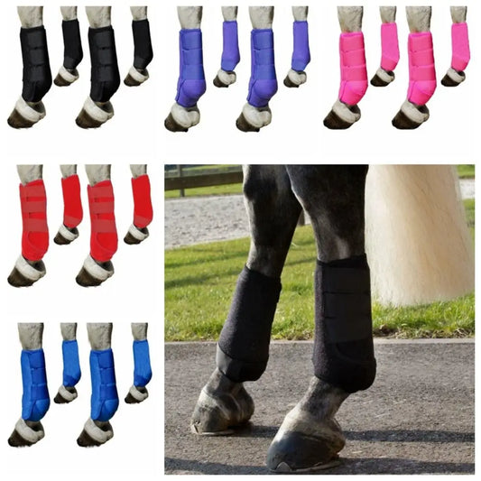 4pcs/set Colorful Horse Sport Boots Set 3 - ProPawPet.com