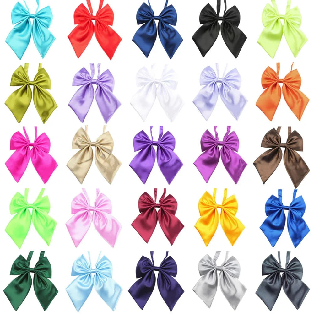 25 50 Solid Dog Bow Tie Adjustable Large Bowties Neckties – Dog Supplies