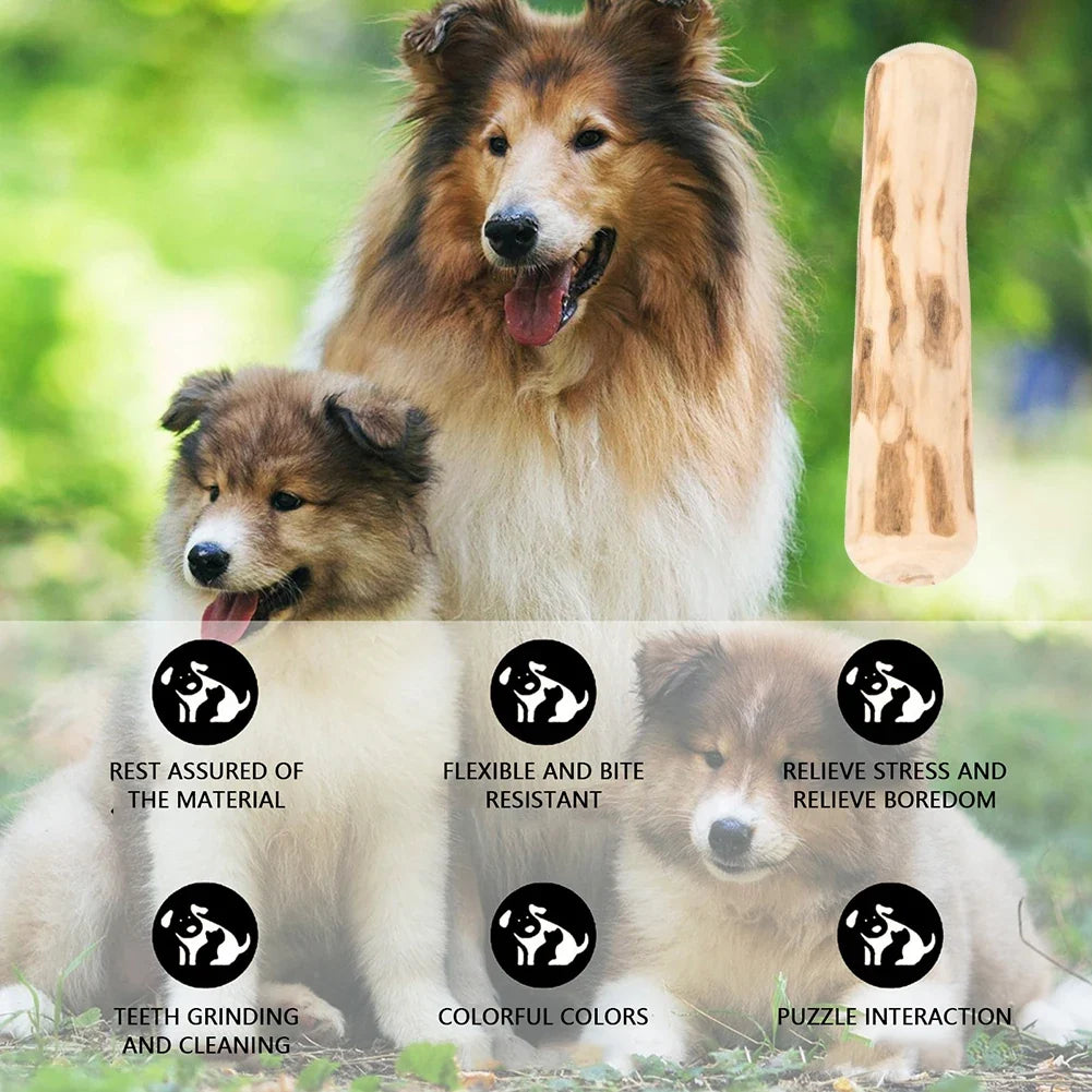 Natural Coffee Wood Dog Chew Toys Long - ProPawPet.com