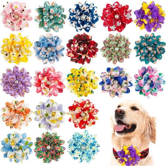 50/100pcs Big Flower-Collar Dog Flower - ProPawPet.com