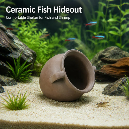 Ceramic Fish Hideout Aquarium Shelter Cave - ProPawPet.com