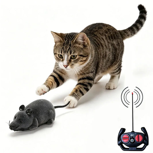 Robot Mouse Rat Funny Cat Toy with Remote - ProPawPet.com