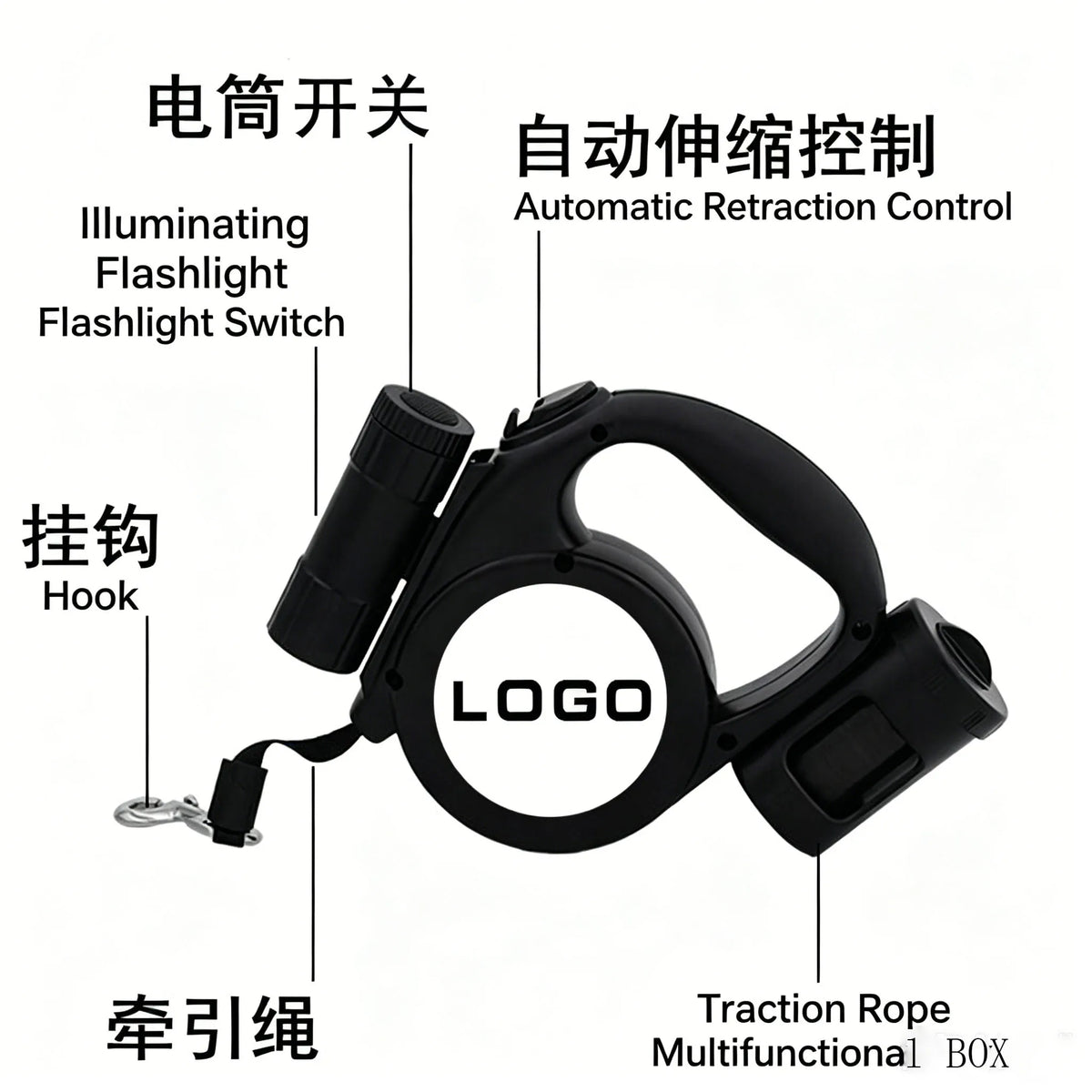 Pet Leash, Nylon Retractable Dog Lead, - ProPawPet.com