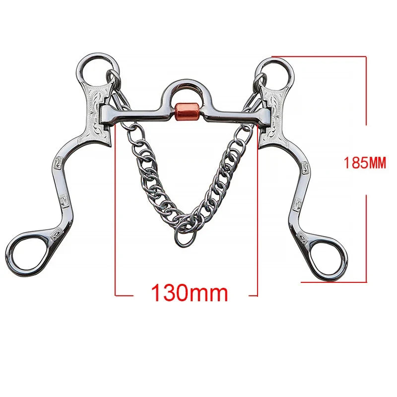 120 125 127 130 135mm Stainless Steel Horse Gag Chew Durable – 13 Colors