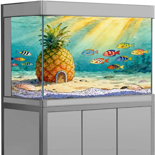 Fish Tank Decor Aquarium Background Sticker - ProPawPet.com