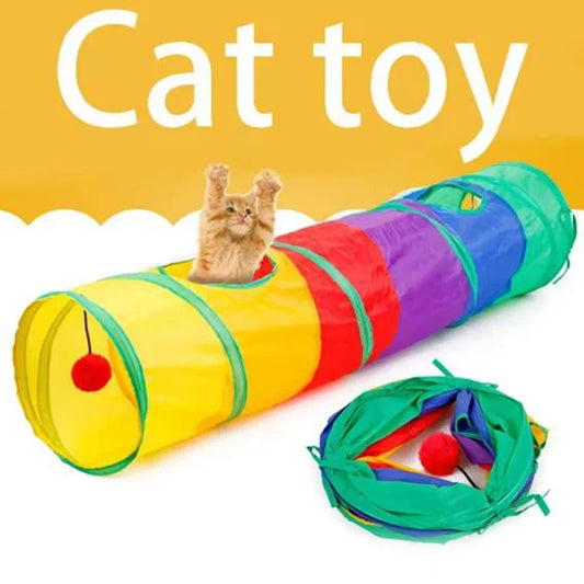Cat Tunnel Pet Tube Collapsible Play Toy - ProPawPet.com
