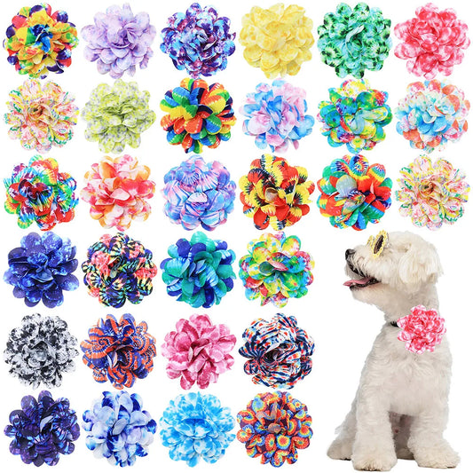 50pcs Removable Flower Bowties For Dog - ProPawPet.com
