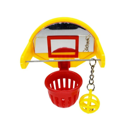 Random Color Parrot Bell Toy with Mirror - ProPawPet.com