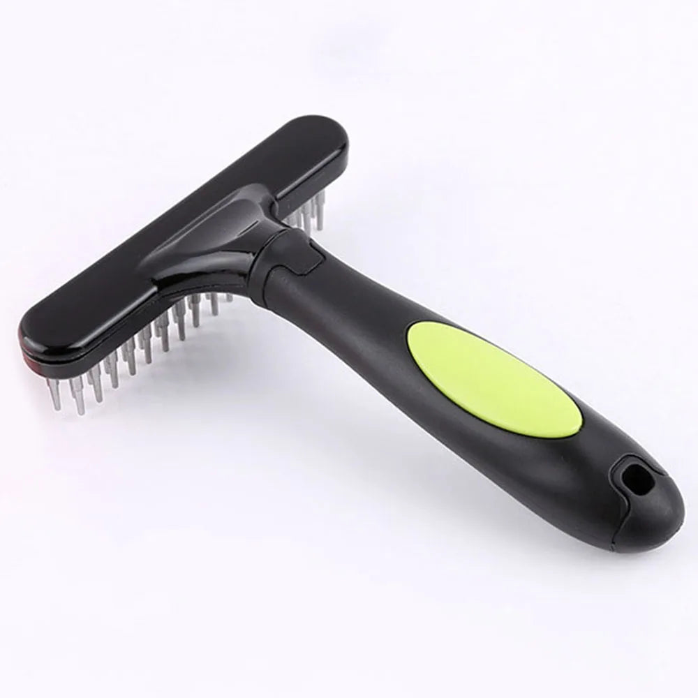 Professional Dog Grooming Rake Long Hair Cat Undercoat Brush – 5 Colors