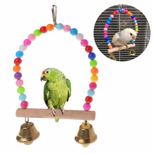 1PC Colorful Parrots Toys Bird Swing - ProPawPet.com