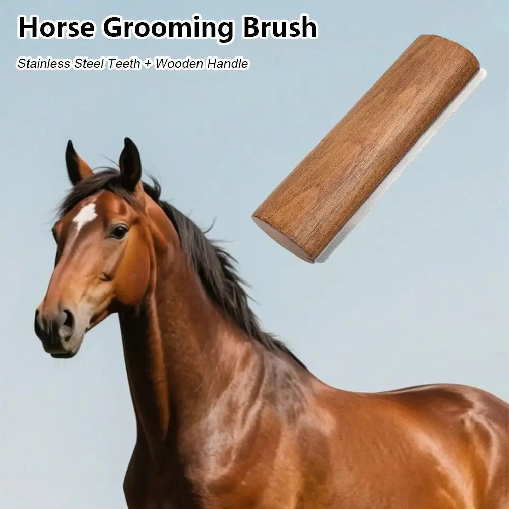 1Pcs New Wooden Handle Horse Grooming Brush - ProPawPet.com