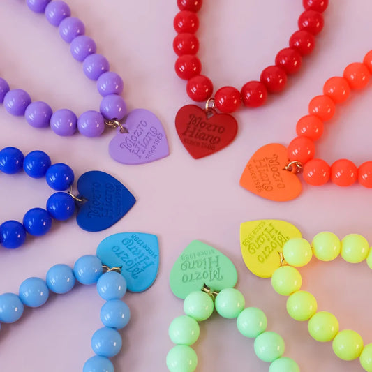 Pet Colorful Love Collar Dog Pearl Necklace - ProPawPet.com