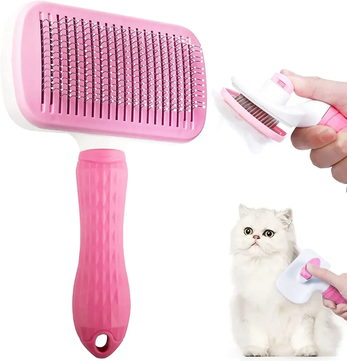Dog Hair Remover Brush Cat Grooming and Care Comb – 6 Colors