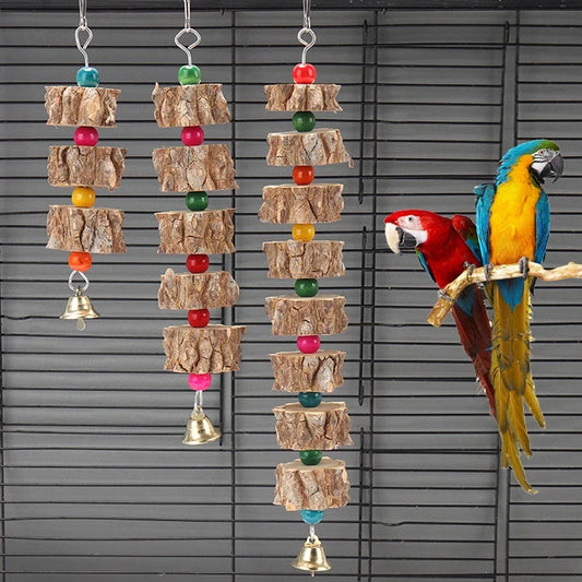 Natural Wooden Parrot Bird Toy Wood Parrot - ProPawPet.com