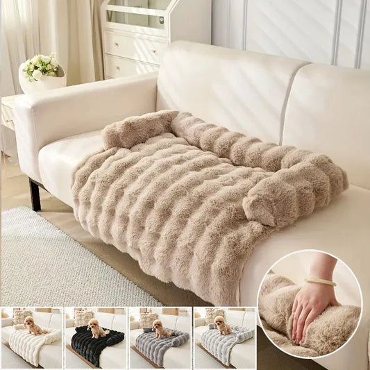 New Faux Rabbit Fur Large Dog Mat Cat Bed - ProPawPet.com