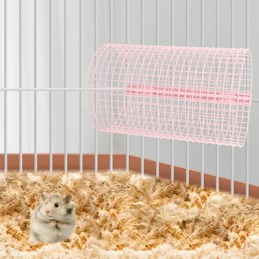 Pink Round Hamster Iron Hideout Tunnel - ProPawPet.com