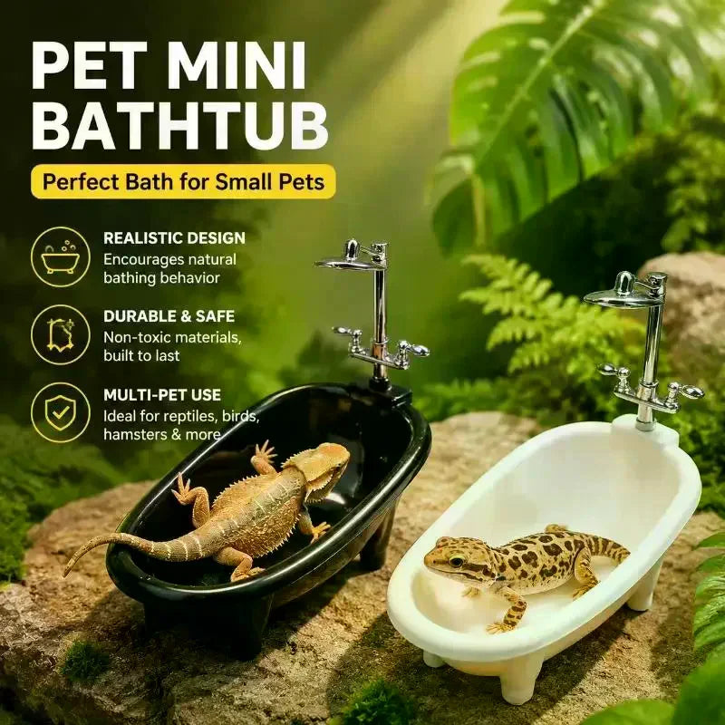 Mini Reptile Bathtub Smooth Safe Edges - ProPawPet.com