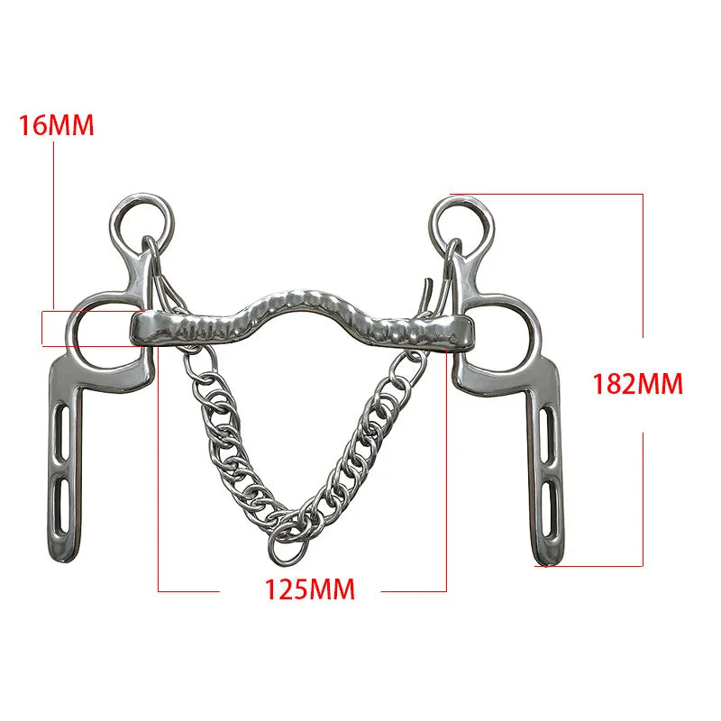 120 125 127 130 135mm Stainless Steel Horse Gag Chew Durable – 13 Colors