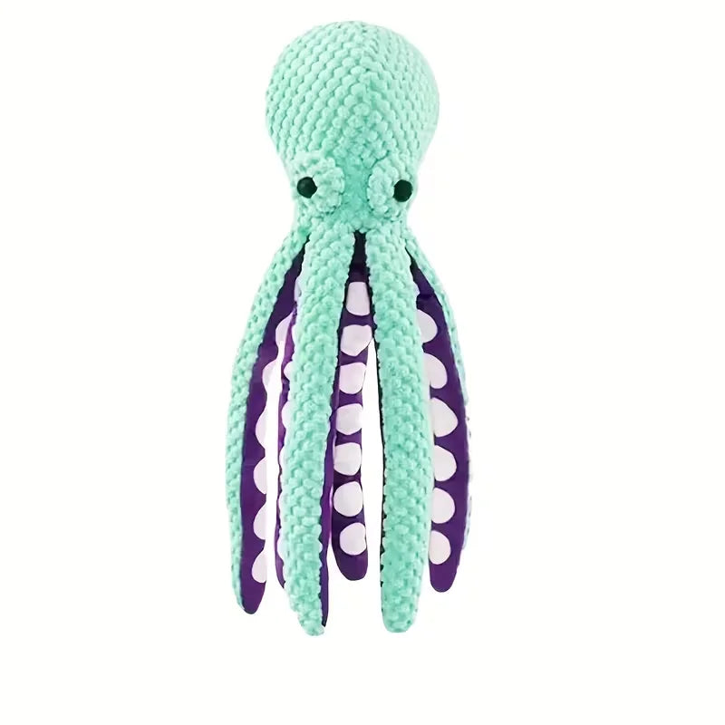 Pet Plush Octopus Toy Interactive Sound Anti Demolition Home – 2 Colors