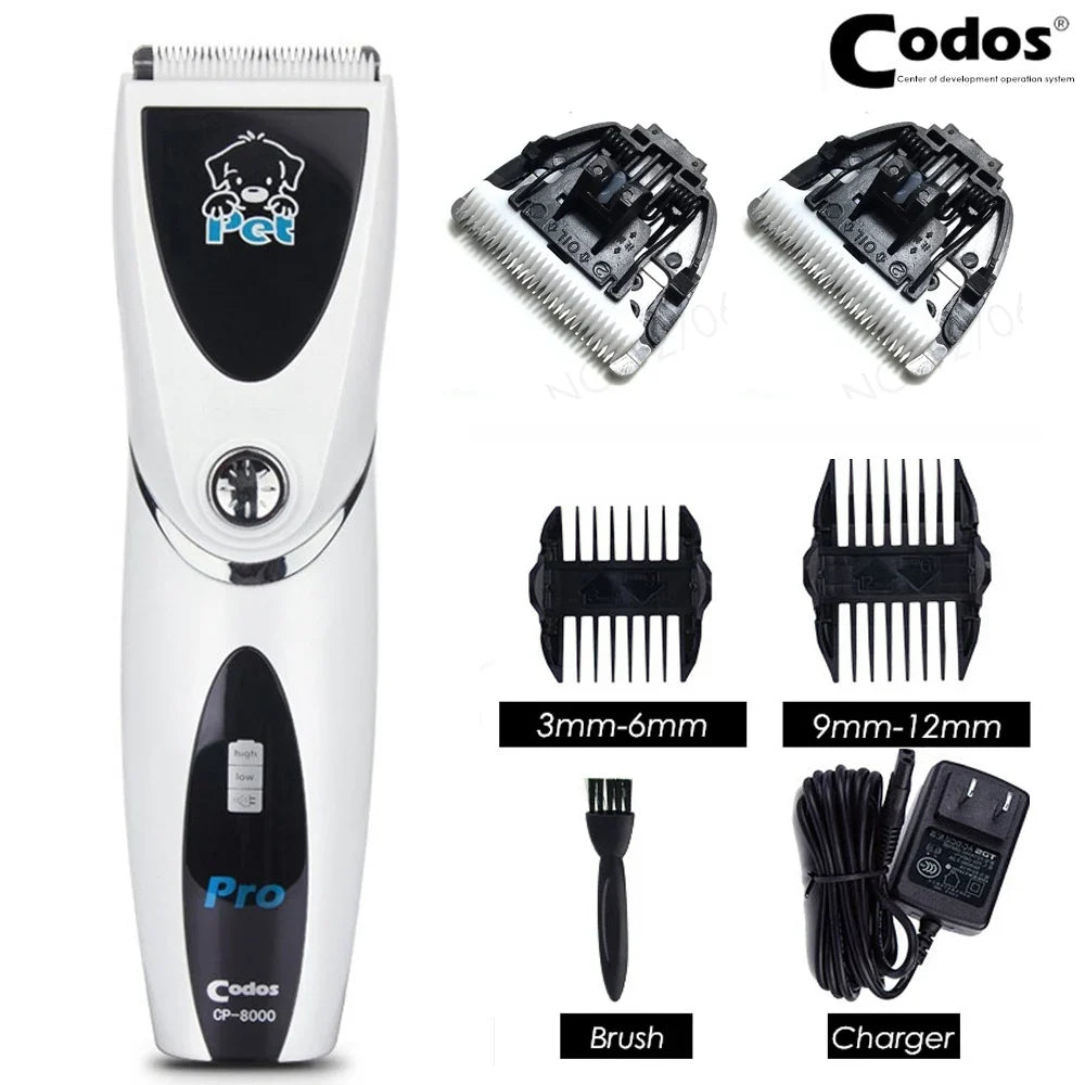 Codos Cp8000 Professional Cat & Dog Hair Trimmer, Rechargeable
