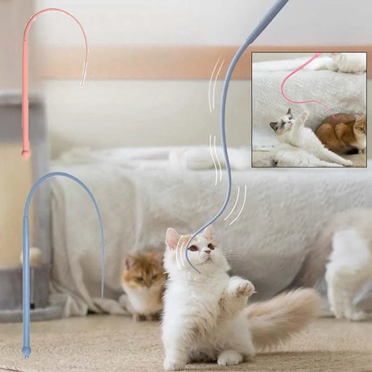 Cat Teaser Stick Toy Interactive Silicone - ProPawPet.com