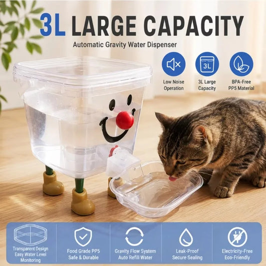Pet Water Fountain Automatic Gravity Water - ProPawPet.com