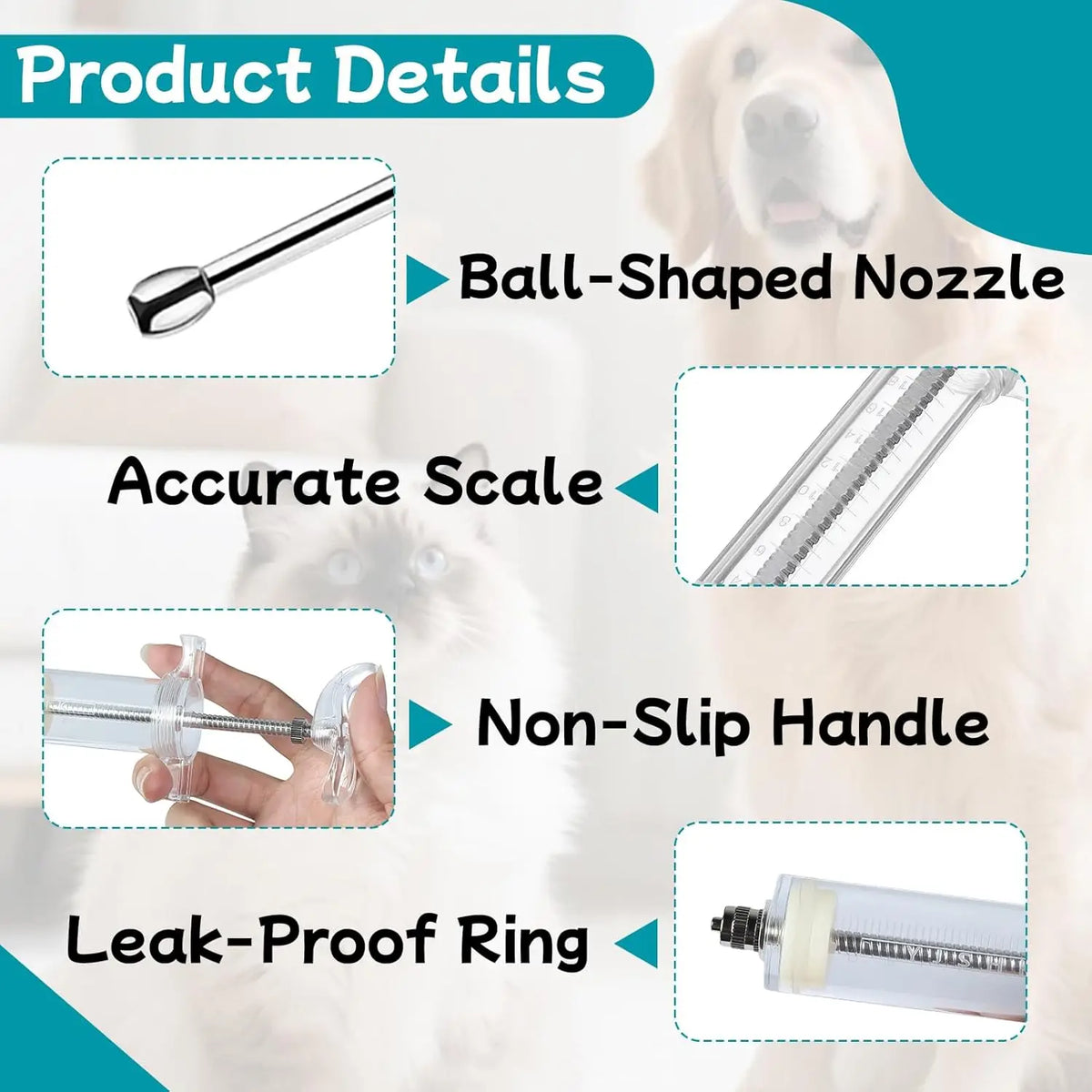 Adjustable Animal Oral Drencher Reusable - ProPawPet.com