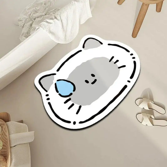 Absorbent Mud Pet Feeding Mat Cartoon for - ProPawPet.com
