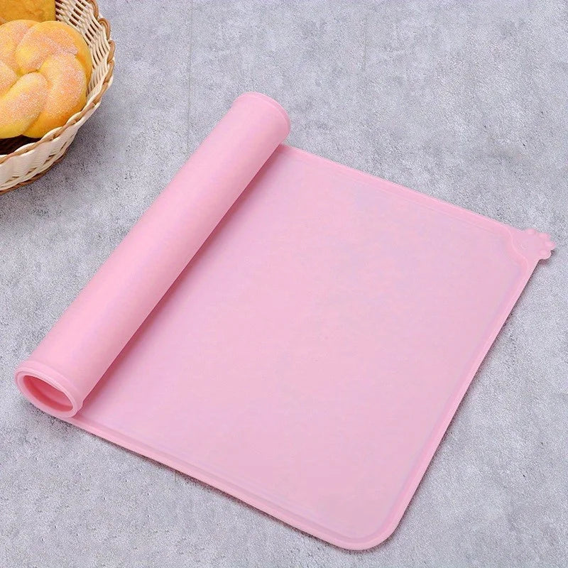 Waterproof Pet Dish Food Mat Silicone Dog & Cat Feeding – Dog Bowls & Feeders