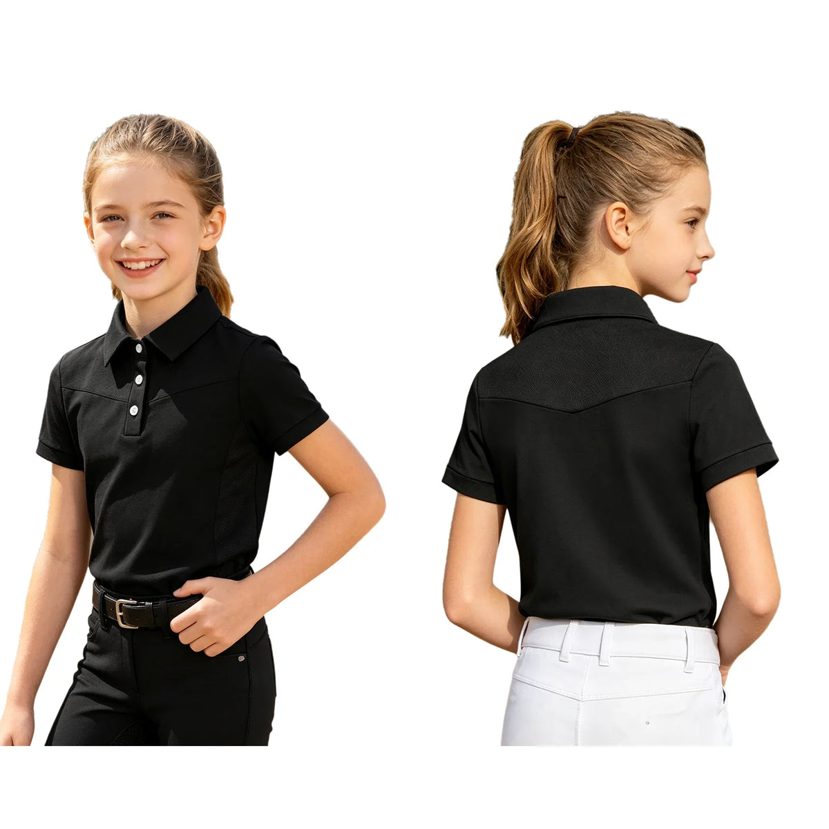 Girls Horse Riding Costume Top Turn Down - ProPawPet.com