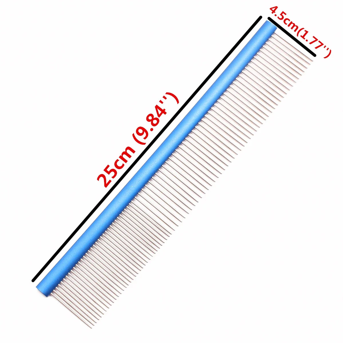 Puppy Grooming Comb Aluminum Handle Pink Brush – 14 Colors