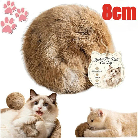 3pcs Rabbit Fur Ball Interactive Cat Toy Pet - ProPawPet.com