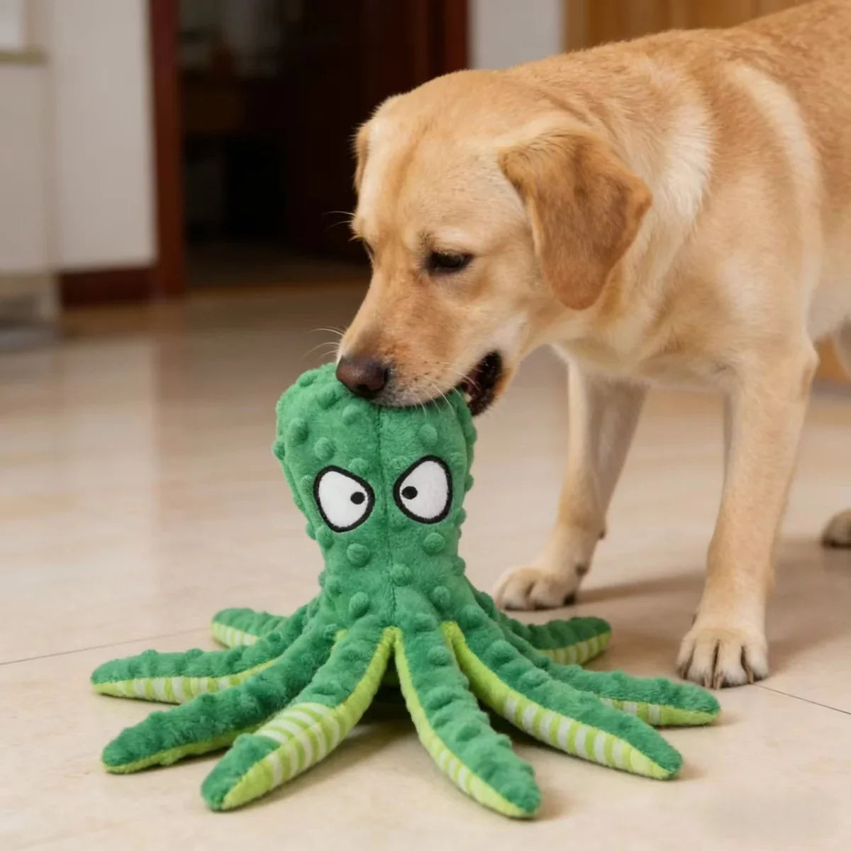 Plush Octopus Pet Toy Squeaky Interactive - ProPawPet.com