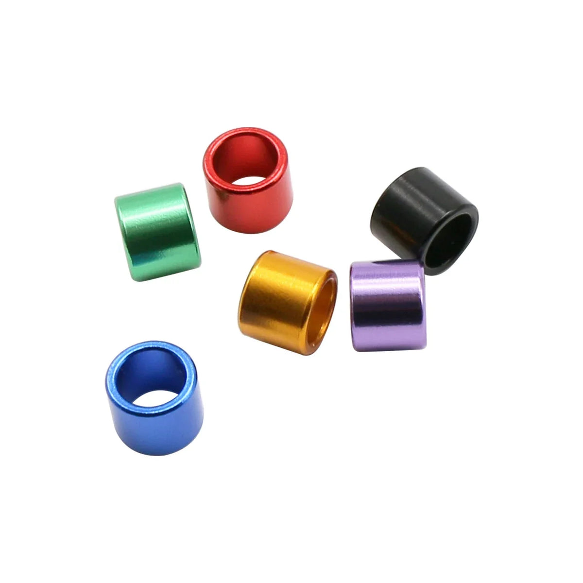 100 Pcs ID 8mm Height 9mm 6 Colors Straight - ProPawPet.com
