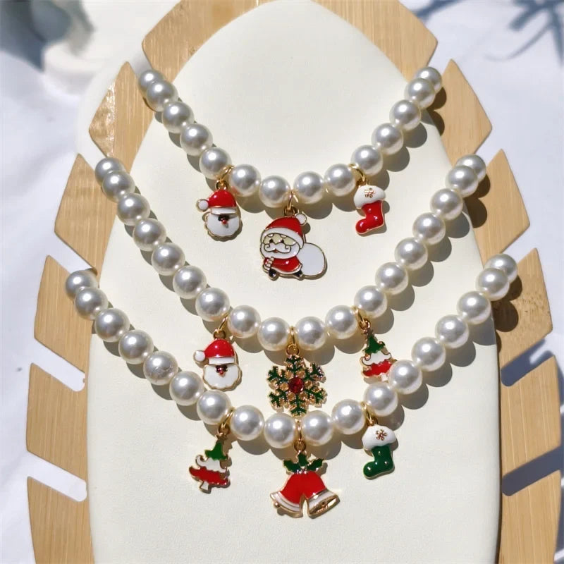 Fashion Adjustable Pearl Pet Collar with - ProPawPet.com