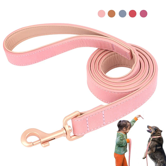 4ft Dog Leash PU Leather Dogs Leash With - ProPawPet.com