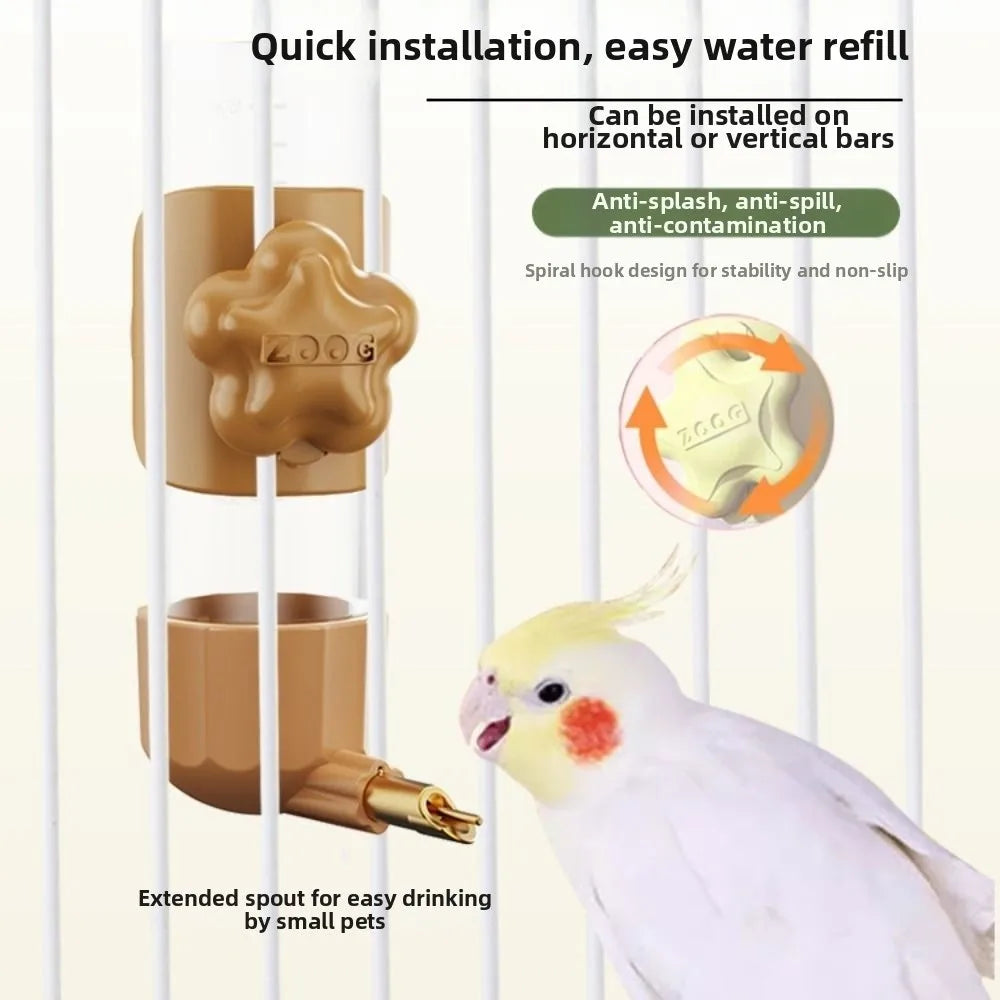 200ml Automatic Bird Water Feeder No Drip - ProPawPet.com