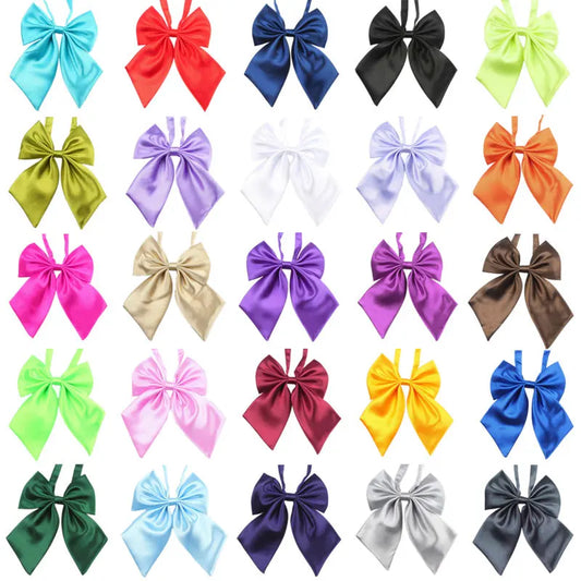25/50/100pcs Solid Dog Bow Tie Adjustable - ProPawPet.com