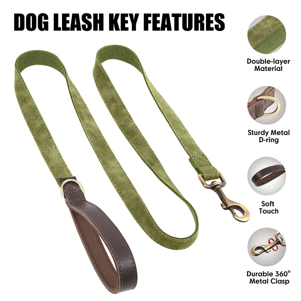4.5ft Dog Pet Leash Rope 9 Colors PU Leather - ProPawPet.com