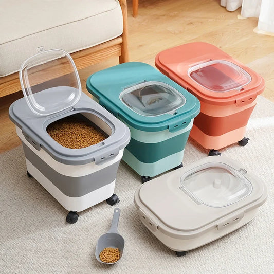 13/33LB Collapsible Cat Dog Food Storage - ProPawPet.com