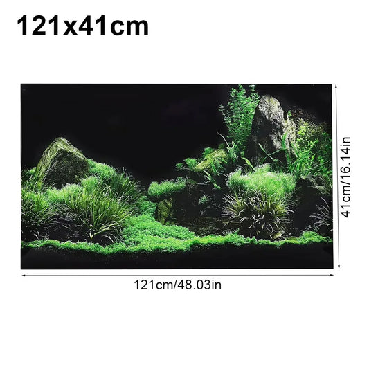 1Pcs PVC Aquarium Background Sticker Water - ProPawPet.com