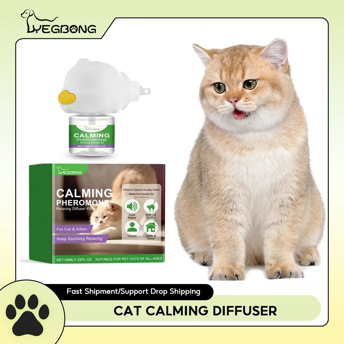 Cat Calming Diffuser Cat Pheromone Plug-In - ProPawPet.com